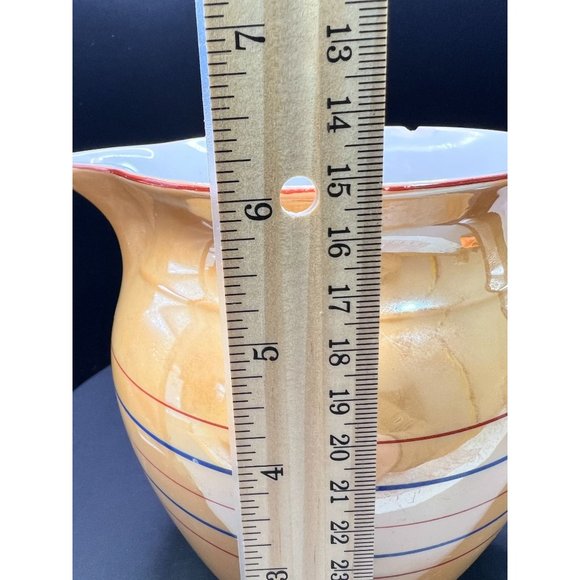 Union K Czechoslovakian Lusterware Porcelain Pitcher Circa 1930's Juice Display - Picture 7 of 7